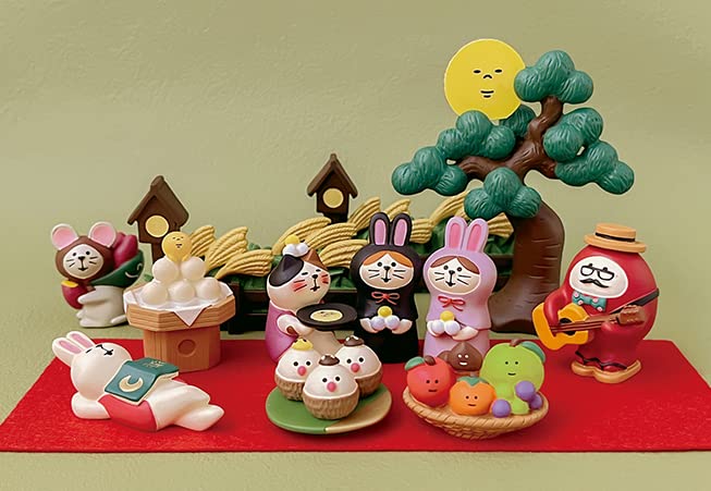 Amazon.co.jp: デコレ コンコンブル concombre お月見満喫猫 25×40